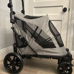 Pet Gear No-zip Stroller For Dogs, Push Button Zipperless Dual Entry