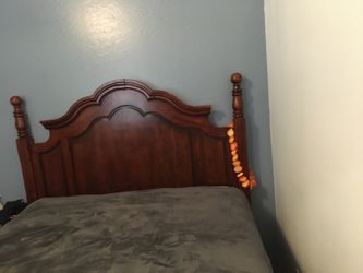 Bed without mattress