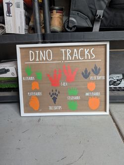 Dino Tracks Sign