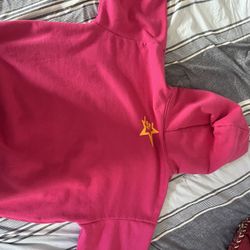 pink spider hoodie