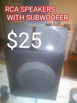 $25 RCA SPEAKERS WITH SUBWOOFER