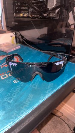 Black, pink, and blue Pit Vipers