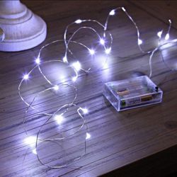 16FT 50 LED Fairy Lights Battery Operated Copper Wire String Lights 