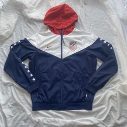 Rare Nike USA Soccer Olympic Jacket Windrunner Red White Blue Stars Medium for Sale in La Mirada CA OfferUp