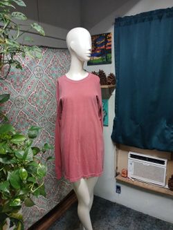 Comfort Colors Faded Red Long Sleeve Tee, Size XL