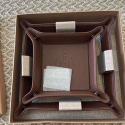 Coach leather trays