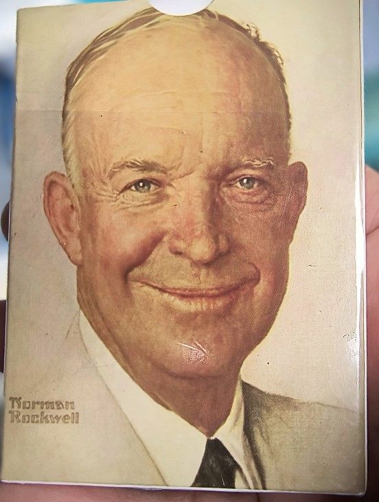 President Dwight Eisenhower Norman Rockwell & with 101st Airborn Playing Cards