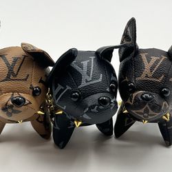 Bulldog Keychain Bag Charm