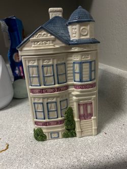 Glass House Cookie Jar