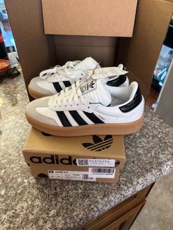 Adidas Samba XLG ,White Black Gum Size M5/Fits W 6
