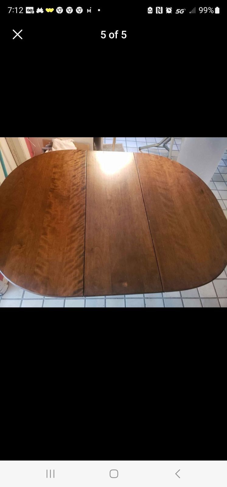 Antique gateleg double drop leaf table. Make reasonable offer