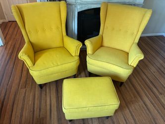 Delivery Available / IKEA Arm chairs and ottoman