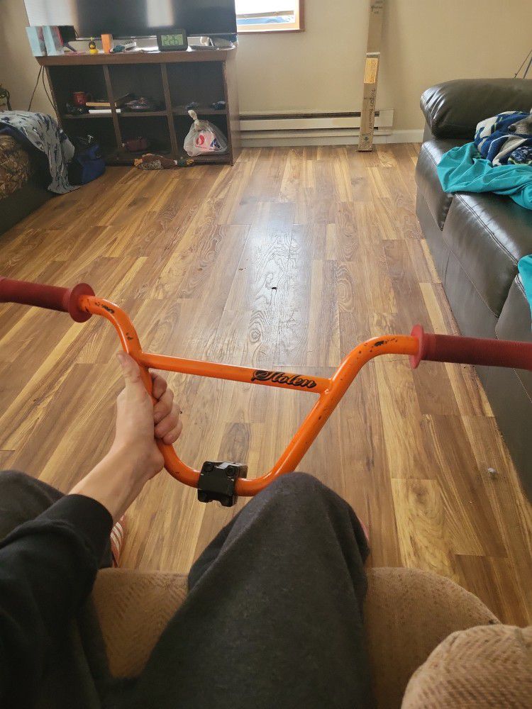 Stolen Deviant Bmx  Bars With United Bar Clamp