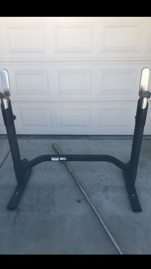 Squat rack and bench press rack weights too