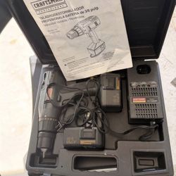 Craftsman Professional 13.2V Cordless Drill/Driver Kit – 2 Batteries, Charger & Case 