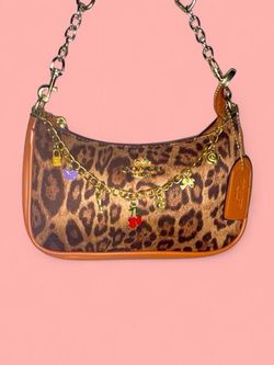 Coach Leopard Print Shoulder Bag