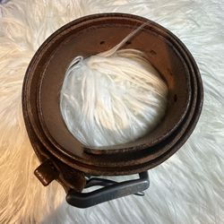 Genuine Leather Belt  Vintage - Size 36