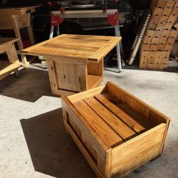 Coffee Table And Ottoman