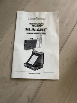 PA -IN-CASE Public Address In Attaché 