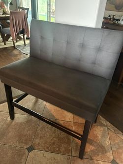 Upholstered Counter Bar Height Bench 