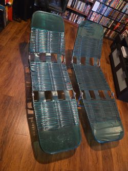 Vintage jelly lawn chairs