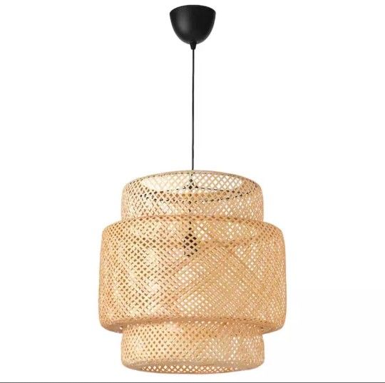 Ikea Hand - Woven Bamboo Sinnelig Pendant Lamp