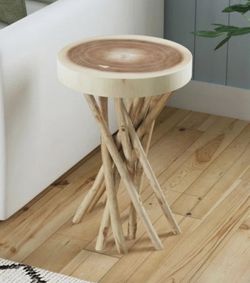 Solid Wood End Table