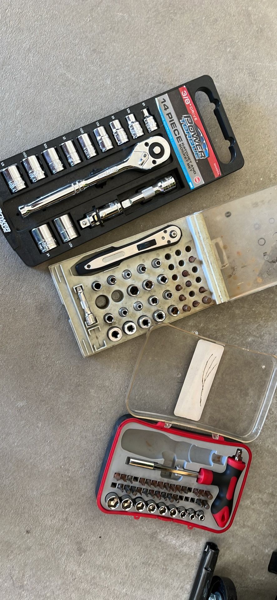 3 Different Ratchet Sets