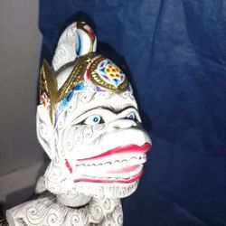 Vintage Indonesian rod puppy monkey God