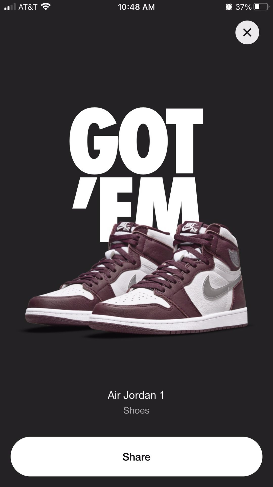 Nike Air Jordan 1 Retro High OG Bordeaux