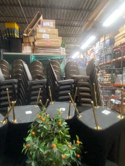 Stacking Banquet/Event Chairs — Bulk Lot