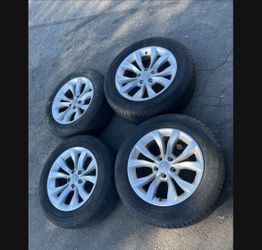 4 - 215/65r17 5x115 5x114.3 5x4.5 Stock Chrysler 300 Wheels Rims Tires !