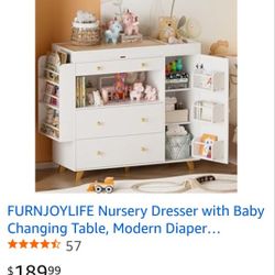 Nursery Dresser W Changing Table