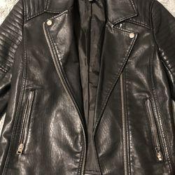 FAUX LEATHER JACKET