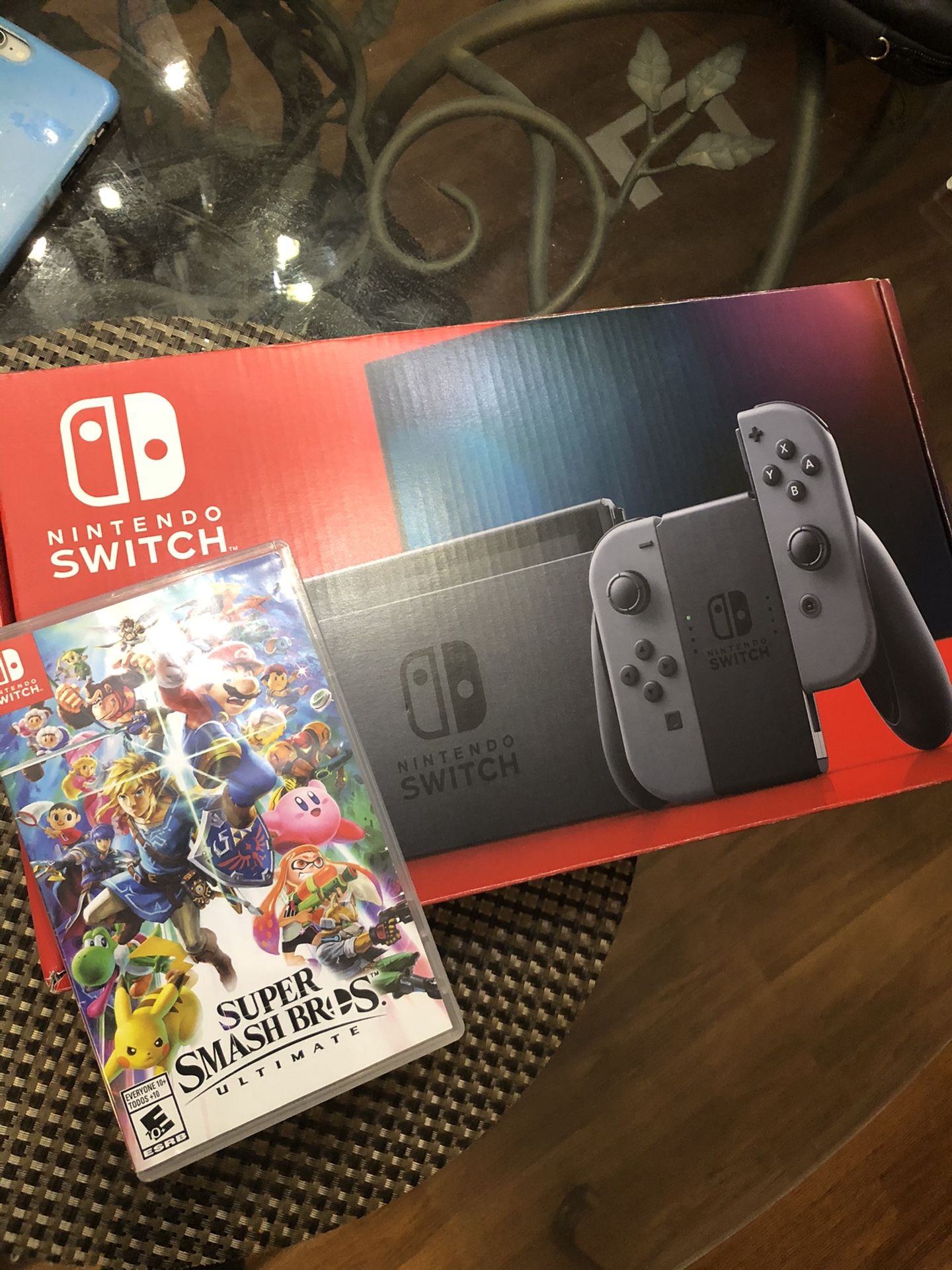Nintendo Switch With Super Smash Bros