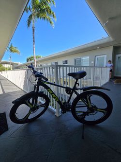 Hiland Mountain Bike Black and Yellow