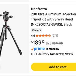 Manfrotto 290 Tripod 