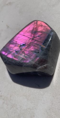 Labradorite Pink Purple Orange Freeform Feldspar