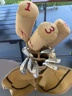 Complete Tommy Armour Hawk Golf Club Set with Stand Bag