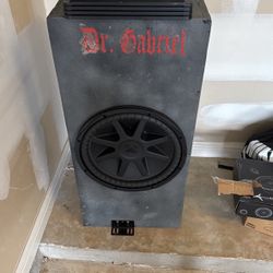 Kicker 15” Subwoofer With Or Without Alpine Amp