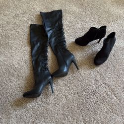Two Pairs Of Boots Used A Couple Times Only For $25