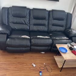 Black Recliner Coaches 