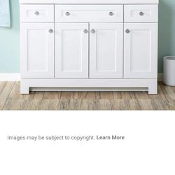 48" Bathroom  Vanity  and  sink