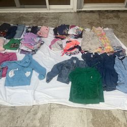 Girls Clothes   Sizes. 6,7,8  Leggings, pants, shorts, shirts, pajamas, sweatshirts, sweaters, jeans, jacket, sundresses, bathing suits