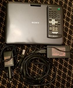 SONY PORTABLE DVD PLAYER for home or car.