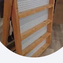 Solid wood tumbler rack