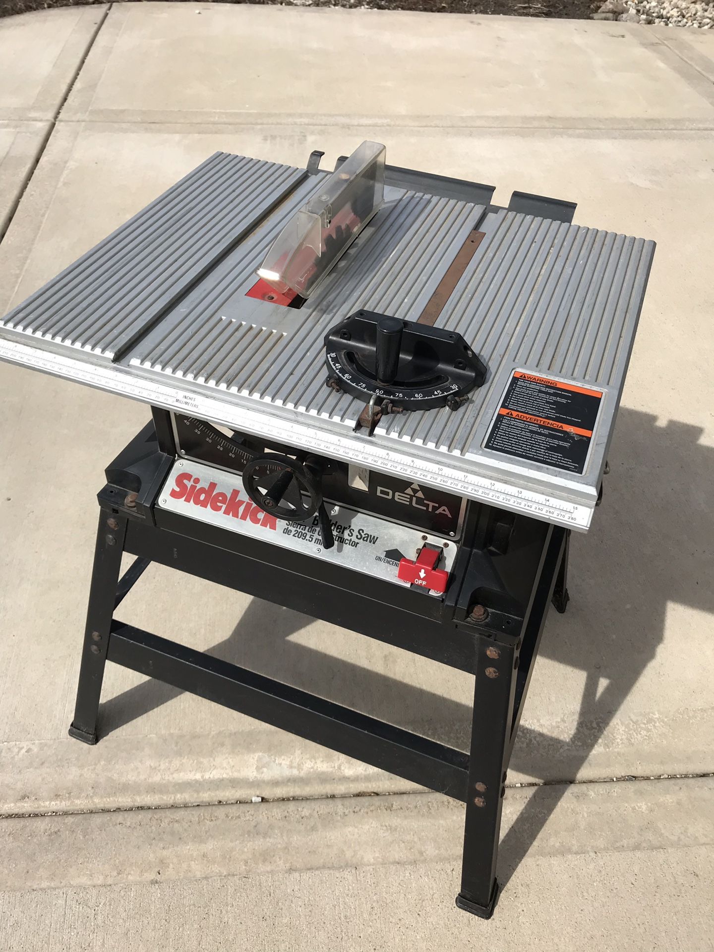 Delta sidekick table on sale saw