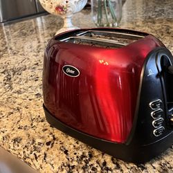 Oster Wide Red Toaster 