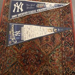 New York Yankees Championship World Series Felt Pennants
