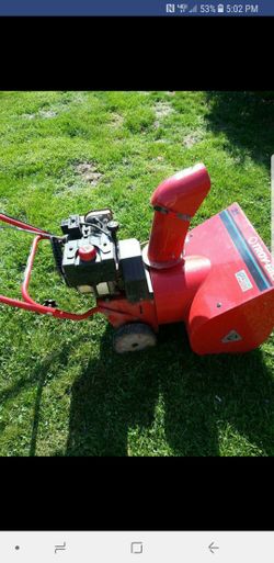 Troy built snow blower